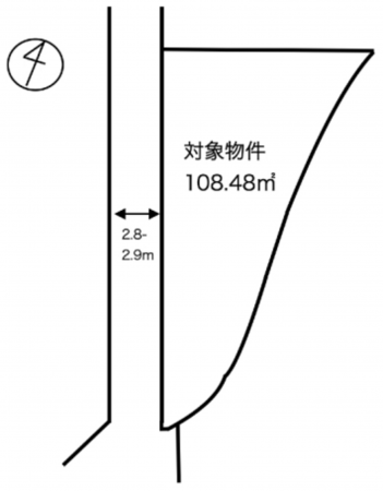 泉佐野市松原、土地の間取り画像です