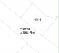 泉佐野市上瓦屋、土地の間取り画像です