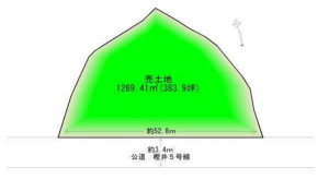 泉佐野市南中樫井、土地の間取り画像です