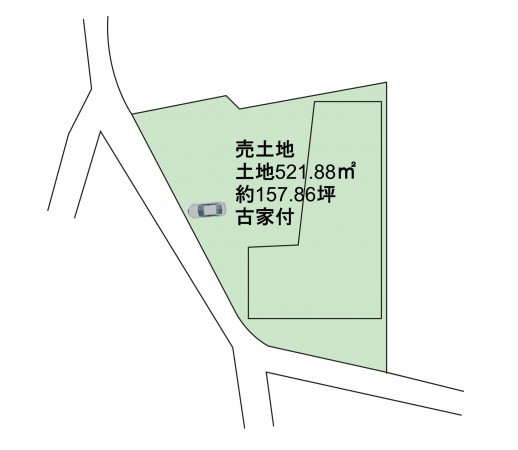 泉佐野市日根野、土地の間取り画像です