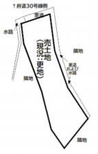 泉佐野市鶴原、土地の間取り画像です
