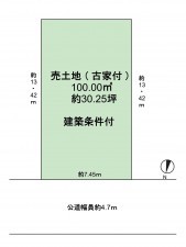 泉佐野市日根野、土地の間取り画像です