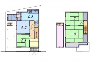 泉佐野市上瓦屋、土地の間取り画像です
