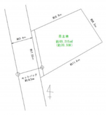 泉佐野市旭町、土地の間取り画像です