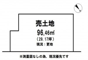 泉佐野市湊、土地の間取り画像です