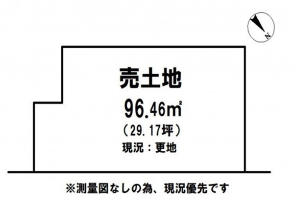 泉佐野市湊、土地の間取り画像です