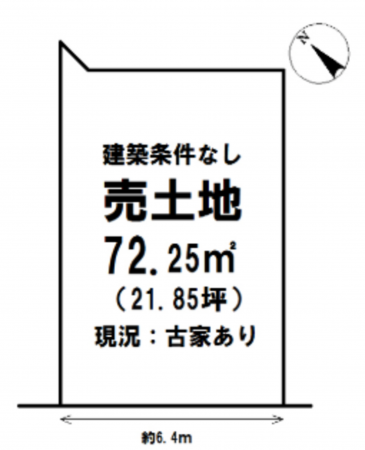 泉佐野市湊、土地の間取り画像です