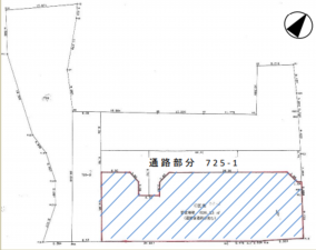 泉佐野市上瓦屋、土地の間取り画像です