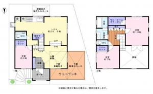 泉佐野市泉ケ丘、中古一戸建ての間取り画像です