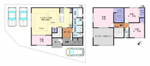 泉佐野市羽倉崎上町、中古一戸建ての間取り画像です