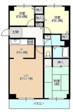 泉佐野市羽倉崎、マンションの間取り画像です