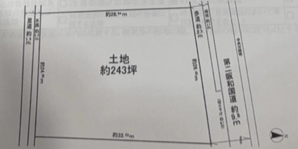 泉佐野市南中樫井、収益物件/倉庫の間取り画像です