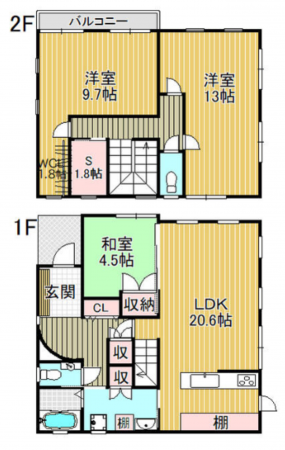 泉佐野市下瓦屋、収益物件/店舗事務所の間取り画像です