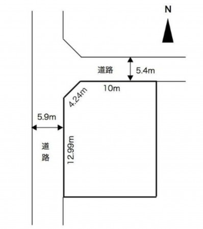 泉南郡熊取町つばさが丘西、土地の間取り画像です