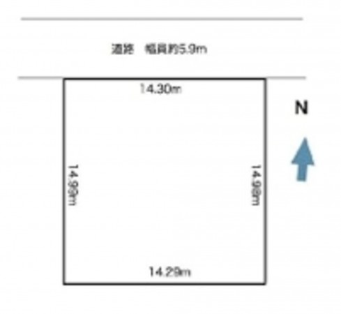 泉南郡熊取町つばさが丘西、土地の間取り画像です