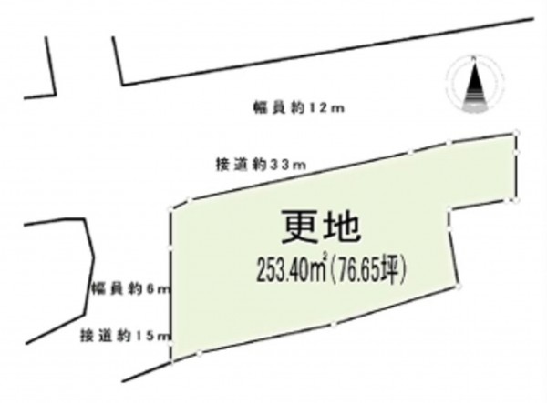 泉南郡熊取町大久保南、土地の間取り画像です