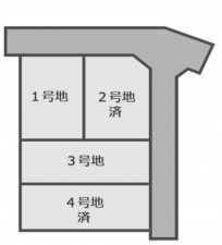 泉南郡熊取町桜が丘、土地の間取り画像です