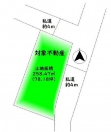 泉南郡熊取町、土地の間取り画像です