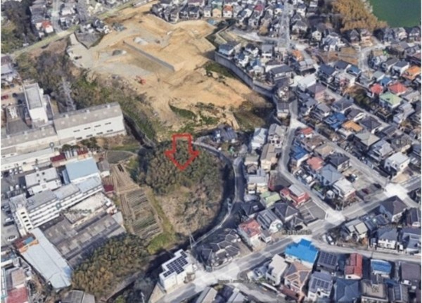 泉南郡熊取町朝代東、土地の間取り画像です