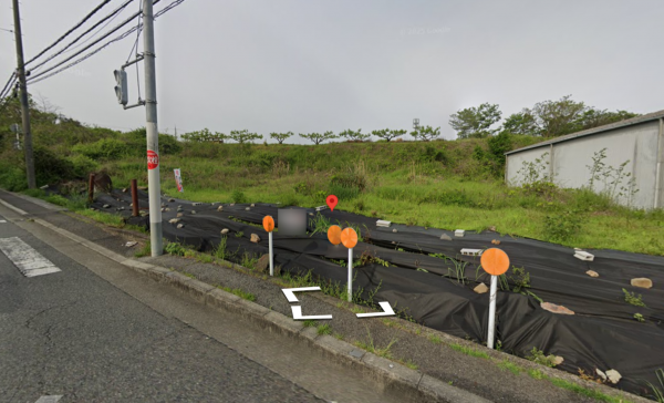 泉南郡熊取町朝代西、土地の画像です