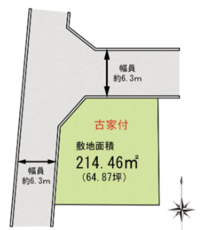 泉南郡熊取町希望が丘、土地の間取り画像です