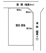 泉南郡熊取町、土地の間取り画像です