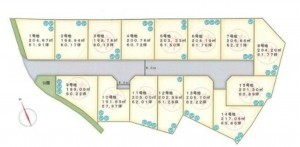 泉南郡熊取町、土地の間取り画像です