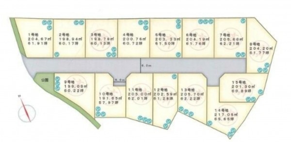泉南郡熊取町、土地の間取り画像です