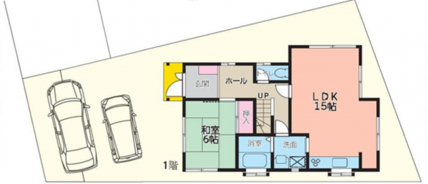 泉南郡熊取町紺屋、中古一戸建ての間取り画像です