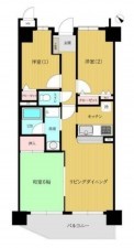 泉南郡熊取町大久保南、マンションの間取り画像です
