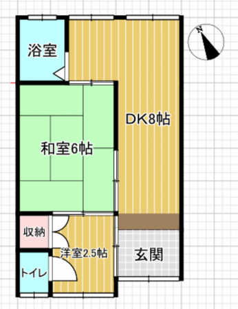 貝塚市中町、中古一戸建ての間取り画像です