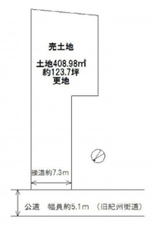 貝塚市新町、土地の間取り画像です