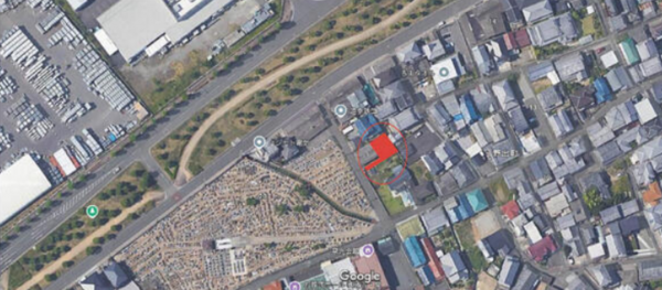 泉佐野市野出町、土地の画像です