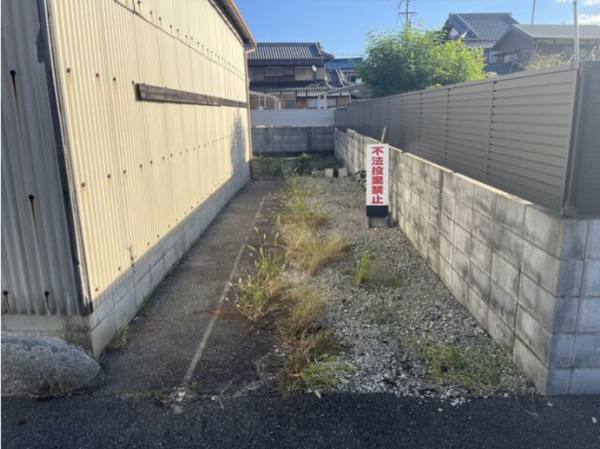 泉佐野市野出町、土地の画像です