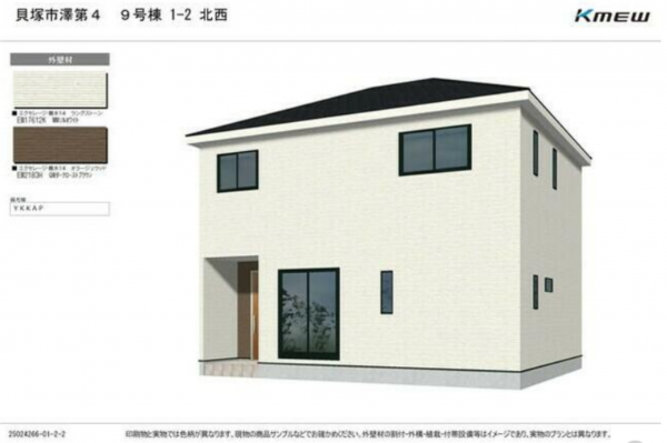 貝塚市澤、新築一戸建ての画像です