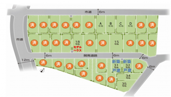 貝塚市東山、土地の間取り画像です