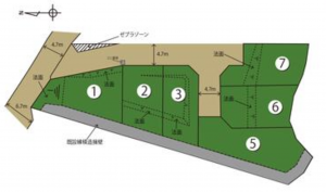 泉南郡熊取町大久保南、土地の間取り画像です