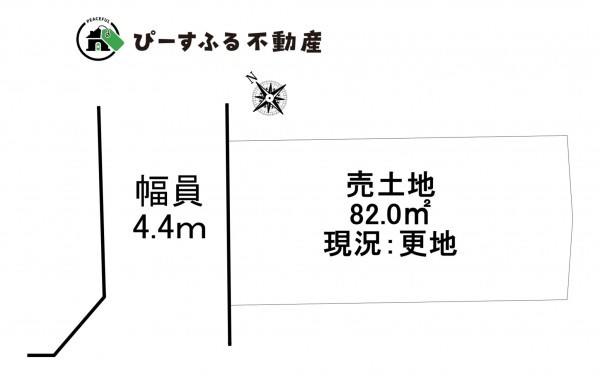 貝塚市半田、土地の間取り画像です
