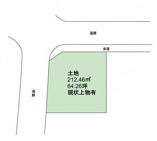 泉南郡熊取町希望が丘、土地の間取り画像です