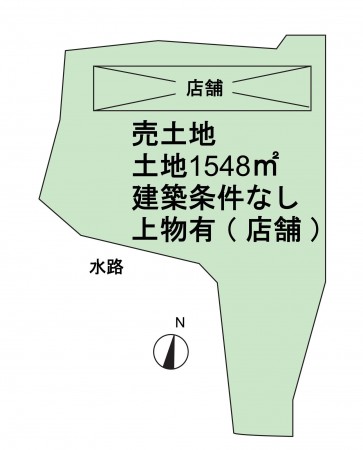 泉佐野市上瓦屋、土地の間取り画像です