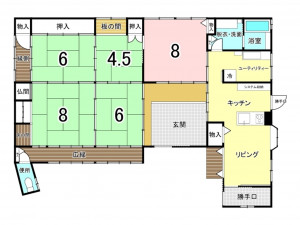 泉佐野市南中樫井、収益物件/ホテルの間取り画像です