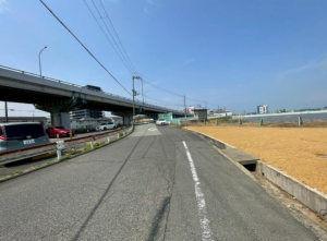 泉佐野市鶴原、土地の画像です