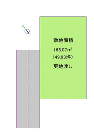 岸和田市別所町、土地の間取り画像です