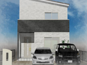 岸和田市上町、土地の建築プラン例画像です