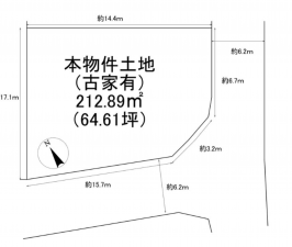 岸和田市岡山町、土地の間取り画像です