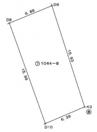 岸和田市八幡町、土地の画像です