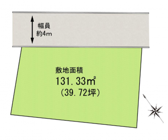 岸和田市額原町、土地の間取り画像です