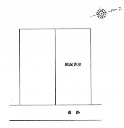 岸和田市岡山町、土地の間取り画像です