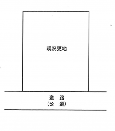 岸和田市小松里町、土地の間取り画像です
