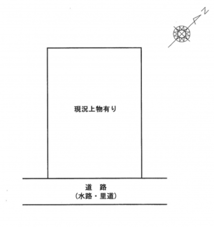 岸和田市摩湯町、土地の間取り画像です